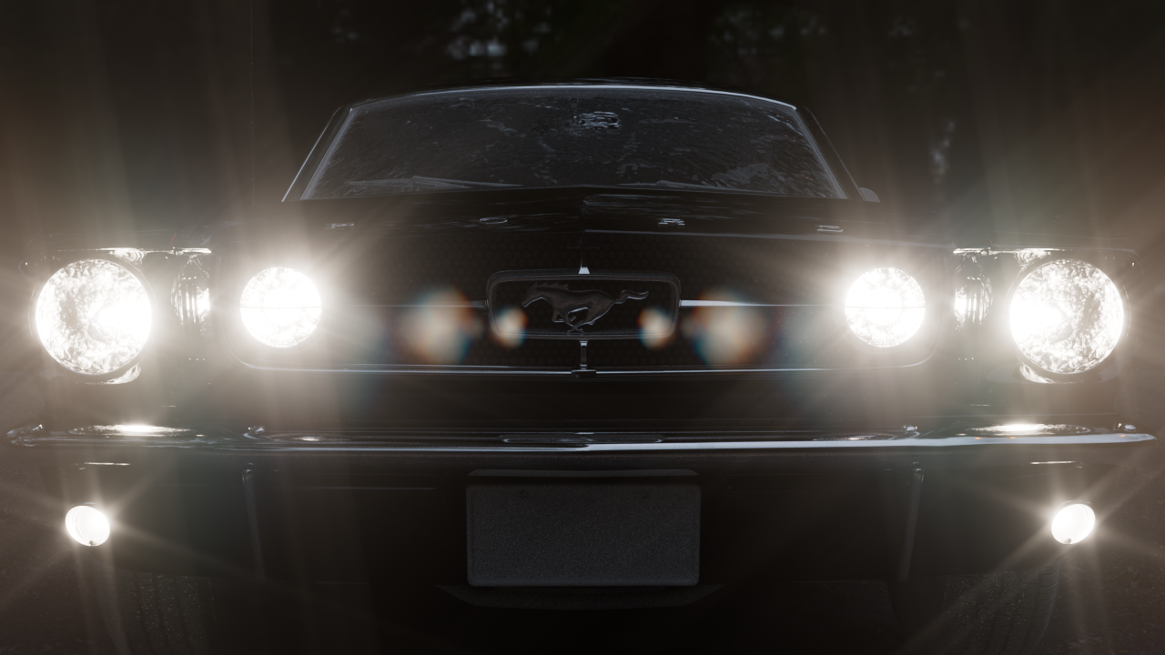 Car Chase Project screen test render