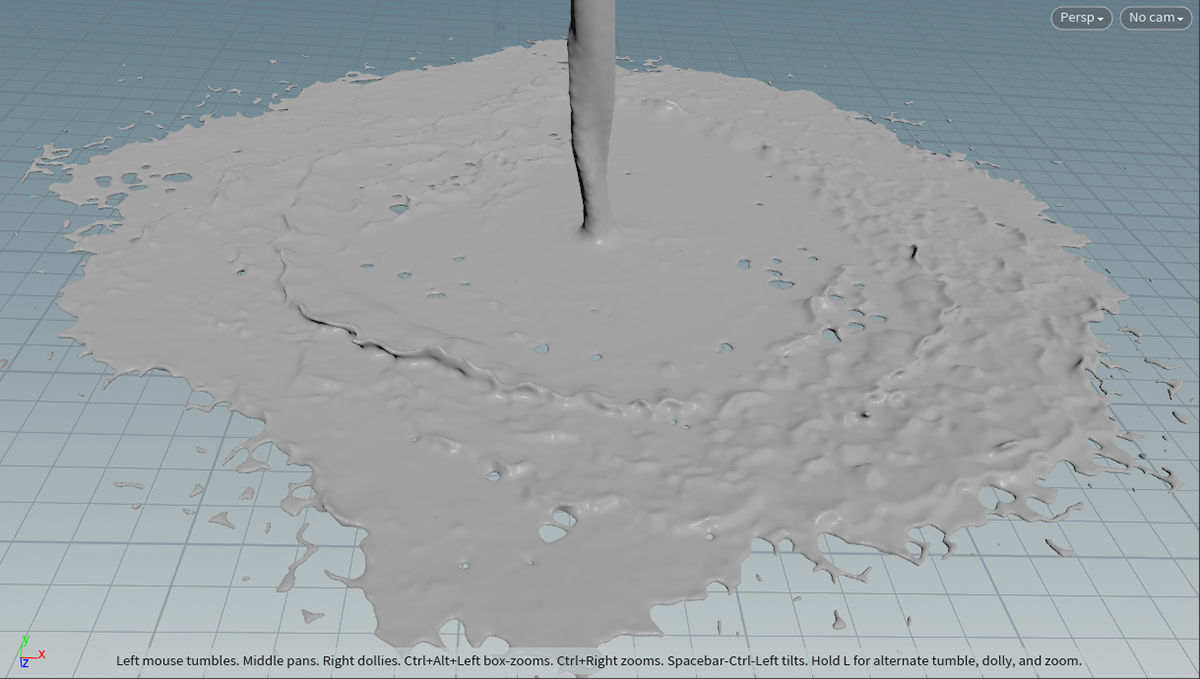 CG Liquid Simulation in Real clay pass