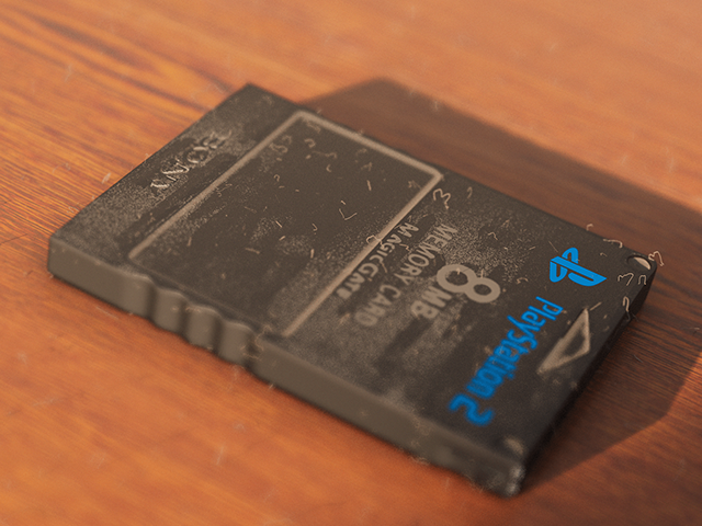 PlayStation 2 Memory Card photoreal render